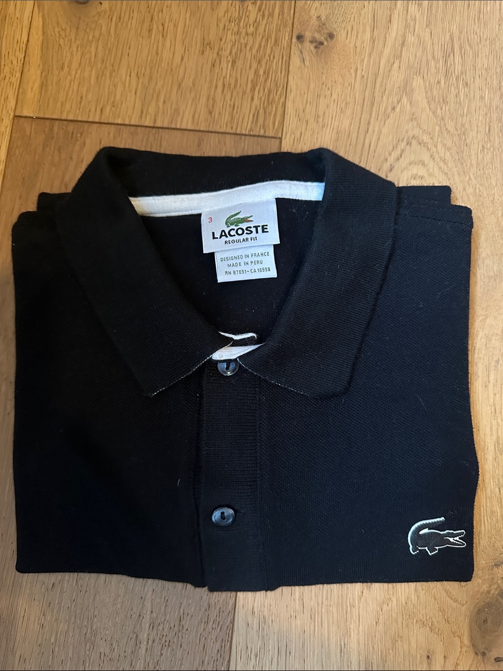 Lacoste Black Polo